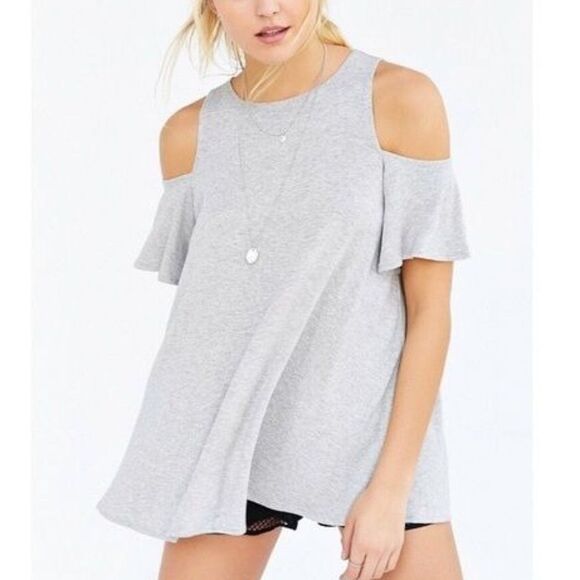 Urban Outfitters Tops - Urban Outfitters Kimchi Blue Angel Wings Cold Shoulder Tunic Top Flutter Sleeve